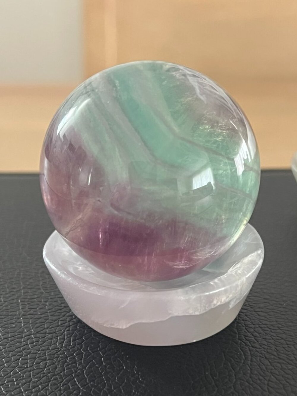 Rainbow Fluorite Crystal Sphere